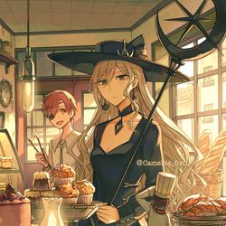 This is a pixiv picture whose title is One day.