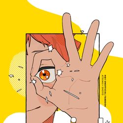 This is a pixiv picture whose title is wink.