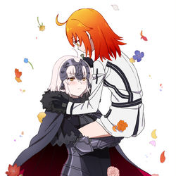 This is a pixiv picture whose title is 邪ンヌとぐだ子.