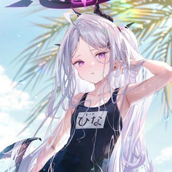 This is a pixiv picture whose title is 水ヒナちゃん.