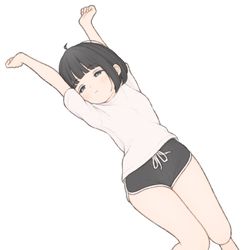 This is a pixiv picture whose title is のび.