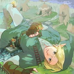 This is a pixiv picture whose title is 大きくなってしまった　時のオカリナ.