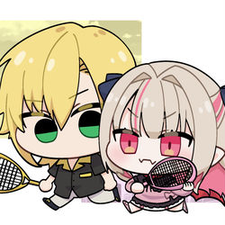 This is a pixiv picture whose title is 🎾.