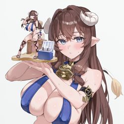 This is a pixiv picture whose title is 牛蜜ときちゃんのフィギュア予約開始！.