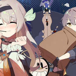 This is a pixiv picture whose title is ホタルちゃんと一緒に街をブラブラする🥰.