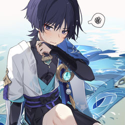 This is a pixiv picture whose title is play with water.