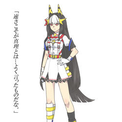 This is a pixiv picture whose title is 最速のウマ娘.
