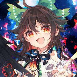 This is a pixiv picture whose title is 熱かい悩む神の火.