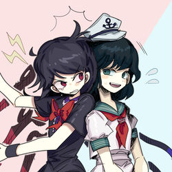 This is a pixiv picture whose title is ぬえと村紗.