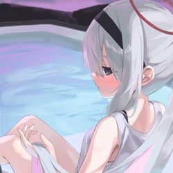 This is a pixiv picture whose title is ポニーテール.