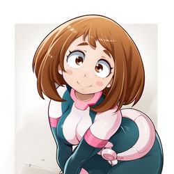 This is a pixiv picture whose title is 麗日お茶子.