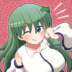 This is a pixiv picture whose title is 早苗さん.
