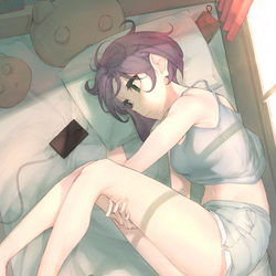 This is a pixiv picture whose title is あの人からの返信を待ってる.