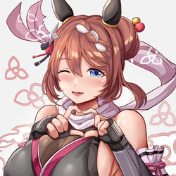 This is a pixiv picture whose title is くノ一スーパークリーク.