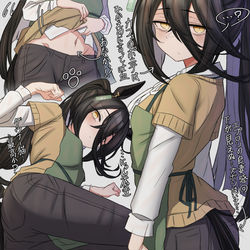 This is a pixiv picture whose title is 店員カフェは火力が高すぎる・・・(供給増えて).