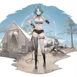 This is a pixiv picture whose title is mantis, oc rkgk.