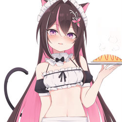 This is a pixiv picture whose title is ちびメイドあずにゃ.