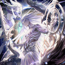 This is a pixiv picture whose title is 「大いなる《世界》・ゼルガネイア」※PRカード版.
