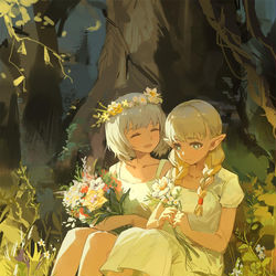 This is a pixiv picture whose title is 花.