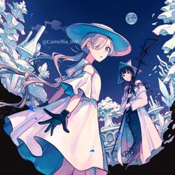 This is a pixiv picture whose title is 魔女の執行人.