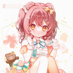 This is a pixiv picture whose title is commission.