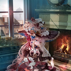 This is a pixiv picture whose title is 思い出を捨てる.