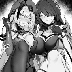 This is a pixiv picture whose title is 黄泉＆ブラックスワン.