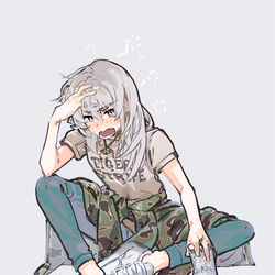 This is a pixiv picture whose title is 一滴も飲んでいない.