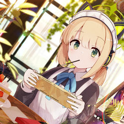 This is a pixiv picture whose title is メイドの昼下がり.