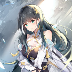 This is a pixiv picture whose title is 白芷.