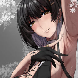 This is a pixiv picture whose title is 美味しい漂泊者の腋😤👌.