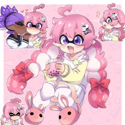 This is a pixiv picture whose title is 【Skeb】おさげガールちゃん.
