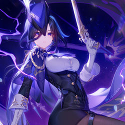 This is a pixiv picture whose title is クロリンデ⚡.