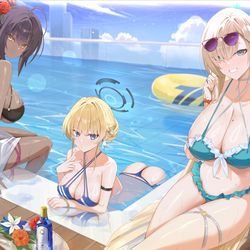 This is a pixiv picture whose title is C&C👙❤ #ブルアカ.