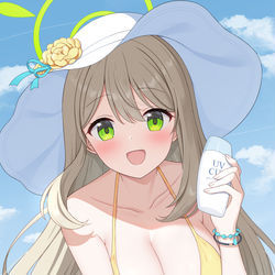 This is a pixiv picture whose title is 日焼け止め塗ってあげます☆.
