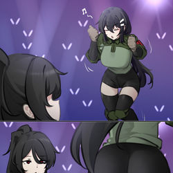 This is a pixiv picture whose title is 🦌.