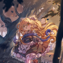 This is a pixiv picture whose title is 【摸鱼.OC】“薄雾女巫”埃尔米尔.