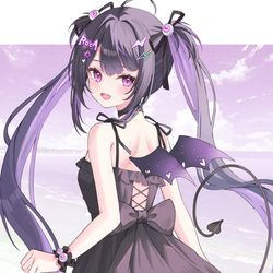 This is a pixiv picture whose title is 😈💭.