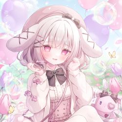 This is a pixiv picture whose title is 〚お仕事〛兎彷魂あみゅちゃん.