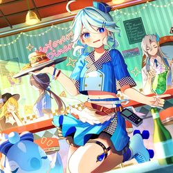 This is a pixiv picture whose title is アメリカンダイナー風フリーナちゃん！.