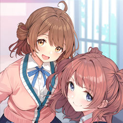 This is a pixiv picture whose title is 花海姉妹.