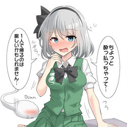 This is a pixiv picture whose title is 誘い妖夢ちゃん.