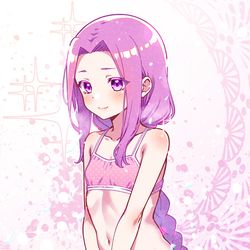 This is a pixiv picture whose title is ラブリーランジェリーアナちゃん♪ (ロリメドゥーサ）.