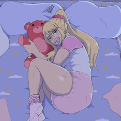 This is a pixiv picture whose title is Samus' post mission protocol.