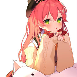 This is a pixiv picture whose title is みこちに潰されたい.