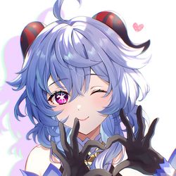This is a pixiv picture whose title is 甘雨×推しの子🫶💖.