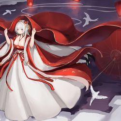 This is a pixiv picture whose title is 海天.