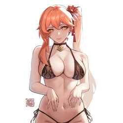 This is a pixiv picture whose title is guinaifen-bikini.