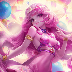 This is a pixiv picture whose title is Princess Bubblegum.