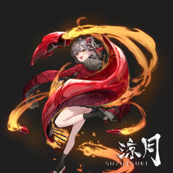 This is a pixiv picture whose title is 涼月.